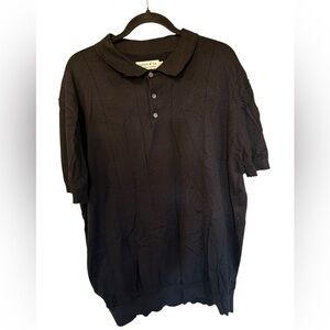 Collars and Co Black Men's Polo Shirt 3XL